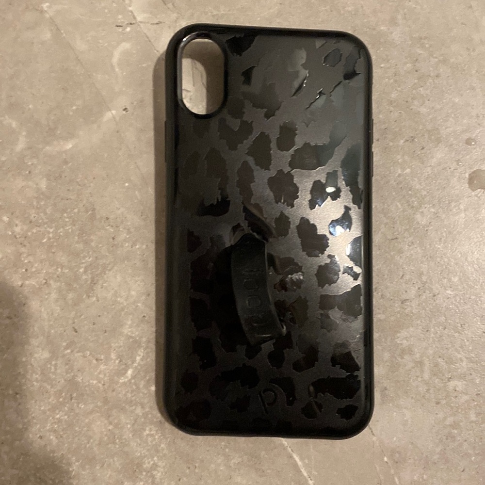 Loopy case black leopard XR I phone